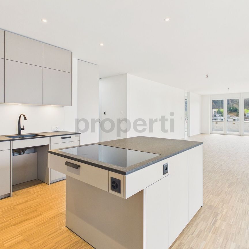 Modern 4.5-room attic apartment with terrace, fountain - Photo 1