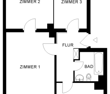 3 Zimmer Wohnung im 2. OG mit Loggia - Foto 4