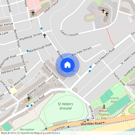 SA2, Rhyddings Park Road
