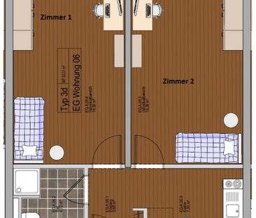 Wohnung, 1 Zimmer (26,78 m²) - Foto 1