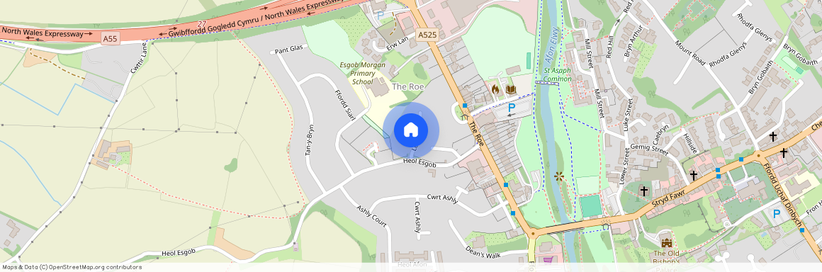 Lon Y Gadeirlan, St Asaph