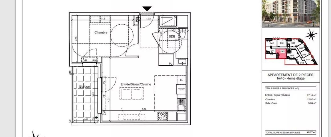location Appartement T2 DE 45.17m² À TOULON - Photo 1