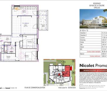 A LOUER TYPE 3 NEUF 84 M2 -CROLLES - Photo 5