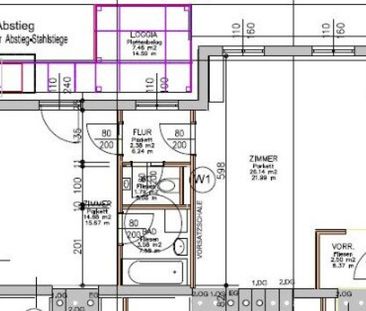 Komfortable 2-Zimmer-Wohnung mit Loggia | ruhiger Innenhof | Nähe H... - Photo 2