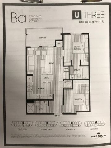 Great 2bed, 2bath unit 1115 furnished condo UBCO campus in U3 Building - Photo 4