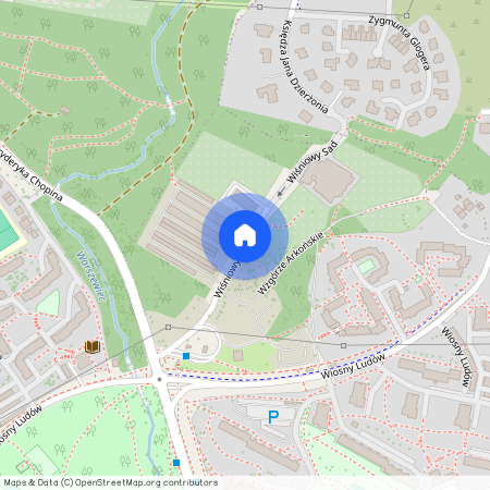 ul. Wiśniowy Sad, Arkońskie-Niemierzyn, Zachód, Szczecin, zachodniopomorskie