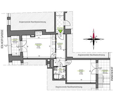 Generalsanierte 2-Zimmerwohnung mit Terrasse zum Innenhof - Provisi... - Foto 6