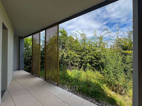 Vollmöblierte 3-Zimmer-Wohnung mit großem Garten und herrlichem Blick auf die Felder - Photo 1