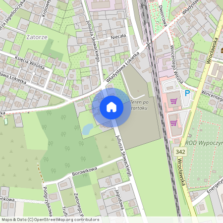 ul. Juliusza Słowackiego, Oborniki Śląskie, Oborniki Śląskie, trzebnicki, dolnośląskie