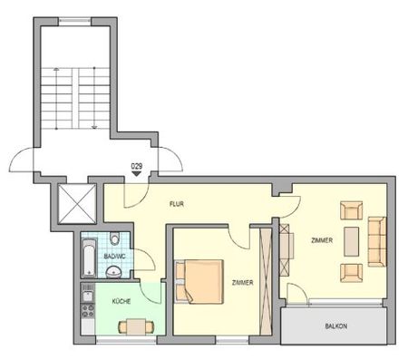 2 Zimmerwohnung mit WBS in Herne-Süd - Photo 3