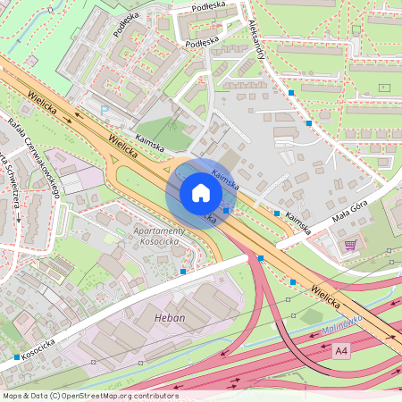 ul. Wielicka, Nowy Bieżanów, Bieżanów-Prokocim, Kraków, małopolskie