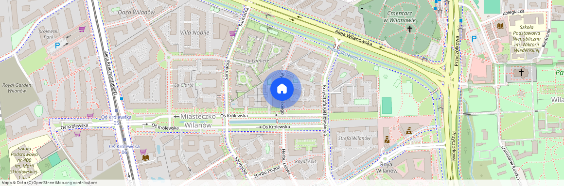 ul. Rycerstwa Polskiego, Błonia Wilanowskie, Wilanów, Warszawa, mazowieckie