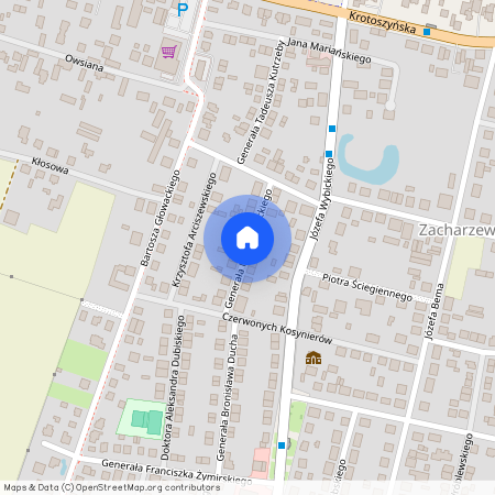 ul. gen. Kąckiego, Ostrów Wielkopolski, ostrowski, wielkopolskie