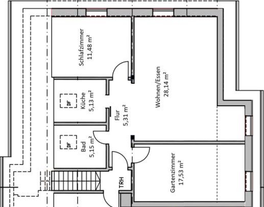 Sanierte 3-Zimmer-Wohnung mit Garage und Garten im 1. OG in Schienen! - Foto 1