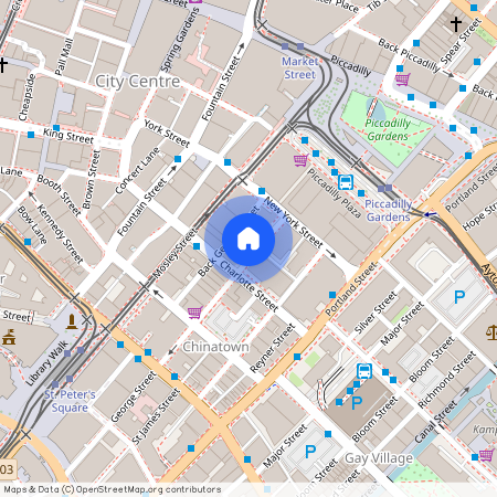 at Manchester, 504 Manhattan 34, George Street M1