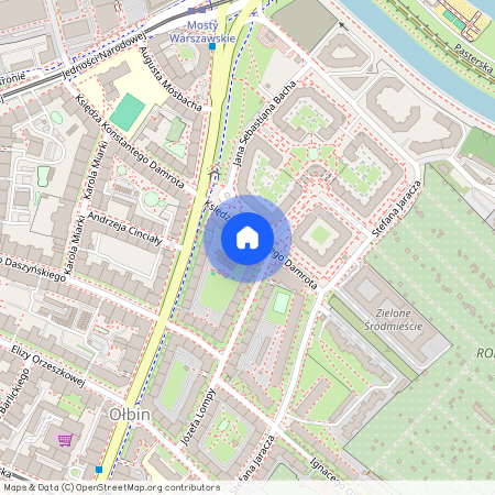 ul. ks. Konstantego Damrota, Ołbin, Śródmieście, Wrocław, dolnośląskie