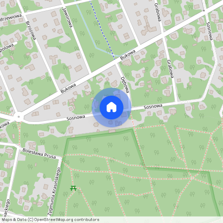 Grodziski, Podkowa, Leśna, ul., Sosnowa