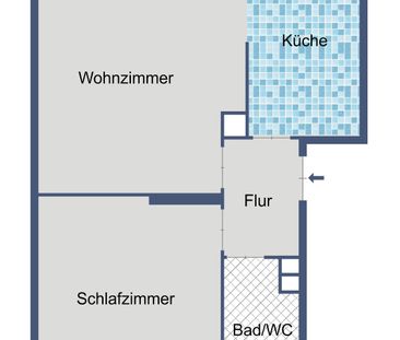 Gemütliche 2-Zimmer-Wohnung mit optimalem Schnitt im 1. Obergeschoss - Photo 5