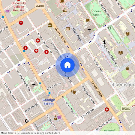 Ridgmount Gardens, Bloomsbury, WC1E