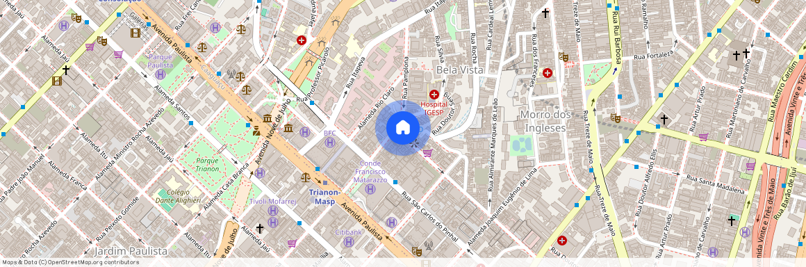 Alameda Ribeirão Preto, 580, Morro dos Ingleses, São Paulo - SP, 01331-000, Brazil