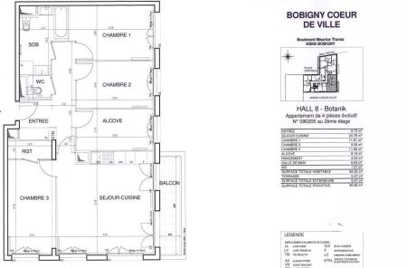 location Appartement T4 DE 85.6m² À BOBIGNY - Photo 5
