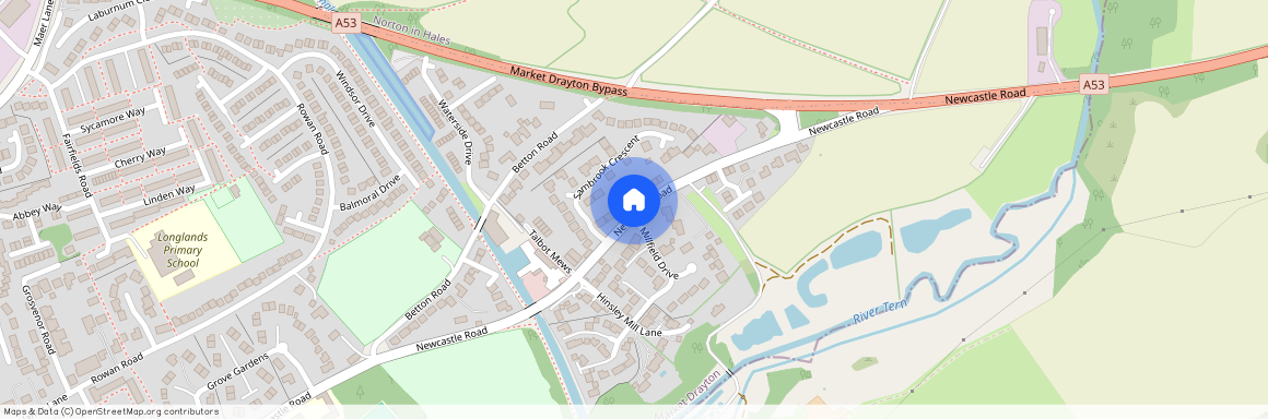 Oakfield, Newcastle Road, Market Drayton, Shropshire, TF9 1HW