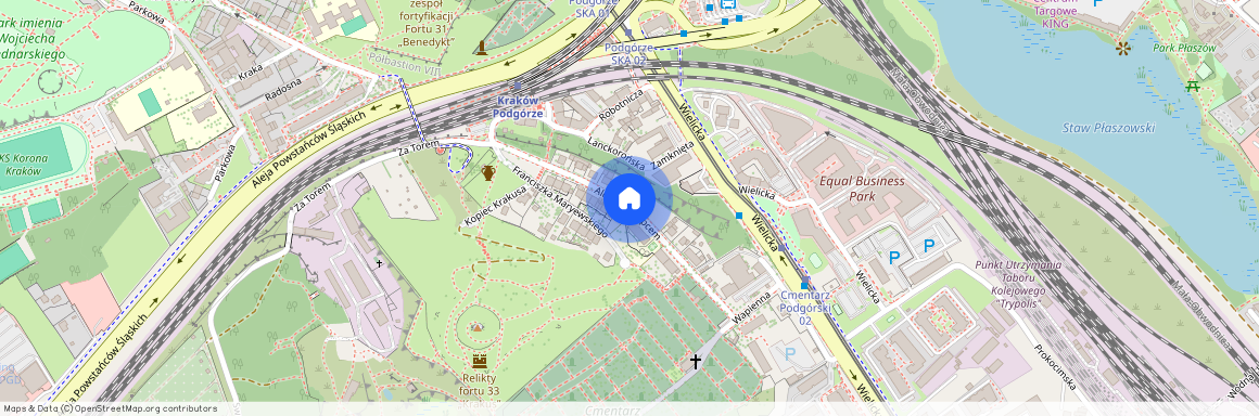 Aleja Pod Kopcem, Kraków-Podgórze, Kraków