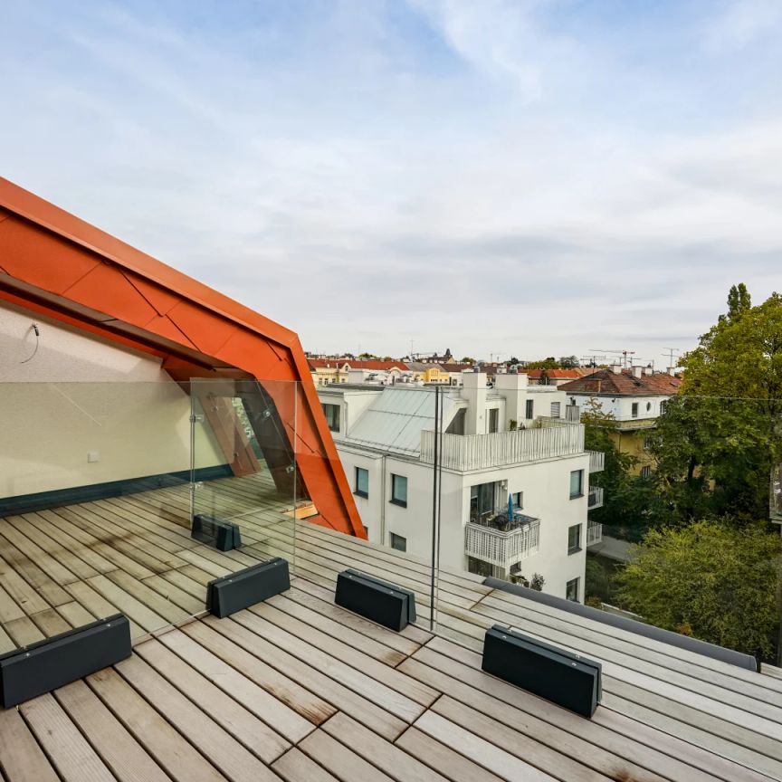 Wie GEIL - Erstbezug – Dachgeschosswohnung mit zwei Dachterrassen und Gartenparzelle in Hietzing -Ost-Süd-Westausrichtung - Foto 1
