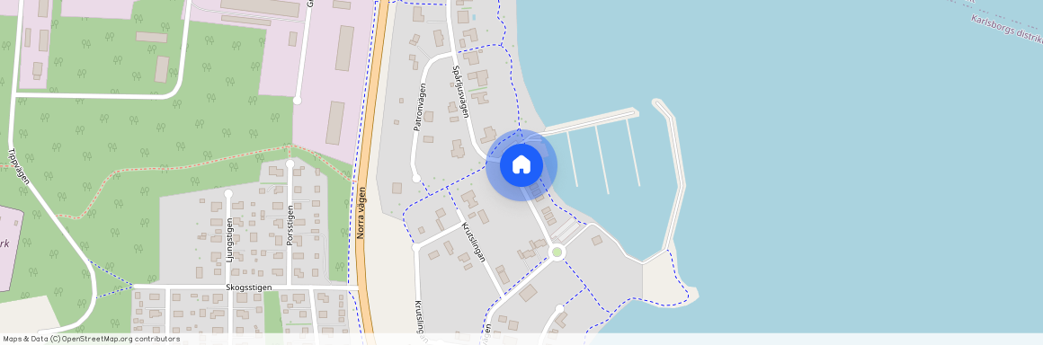 Karlsborg, Spårljusvägen, 6 B, 54634