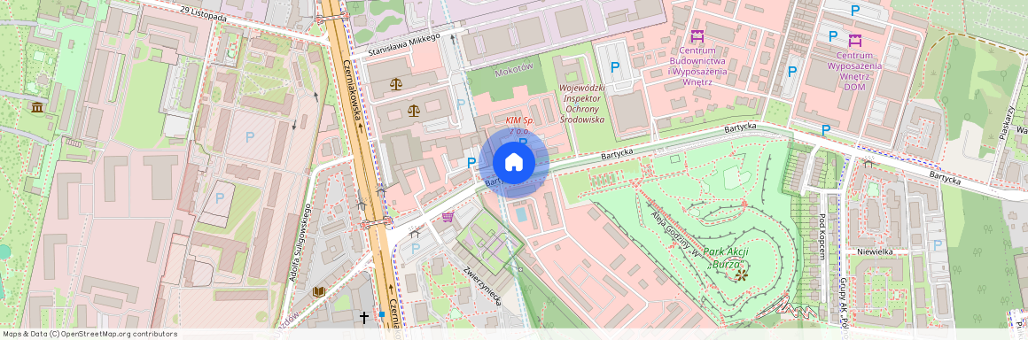 Warszawa, Mokotów, Czerniaków, Bartycka