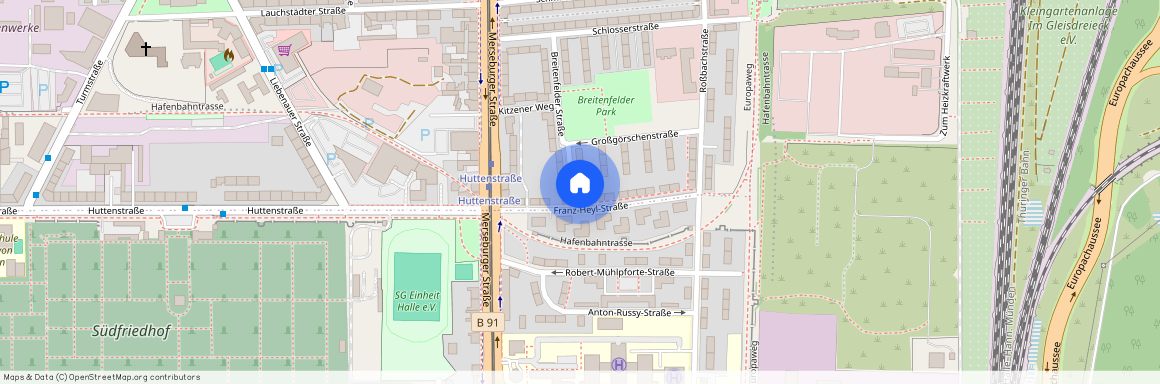 Franz-Heyl-Straße 7 (Lutherplatz / Thüringer Bahnhof), 06112 Halle