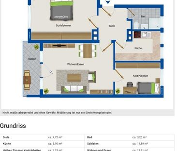 Moderne 3-Zimmer-Wohnung in Nürnberg | 1. OG | Sofort frei - Foto 1