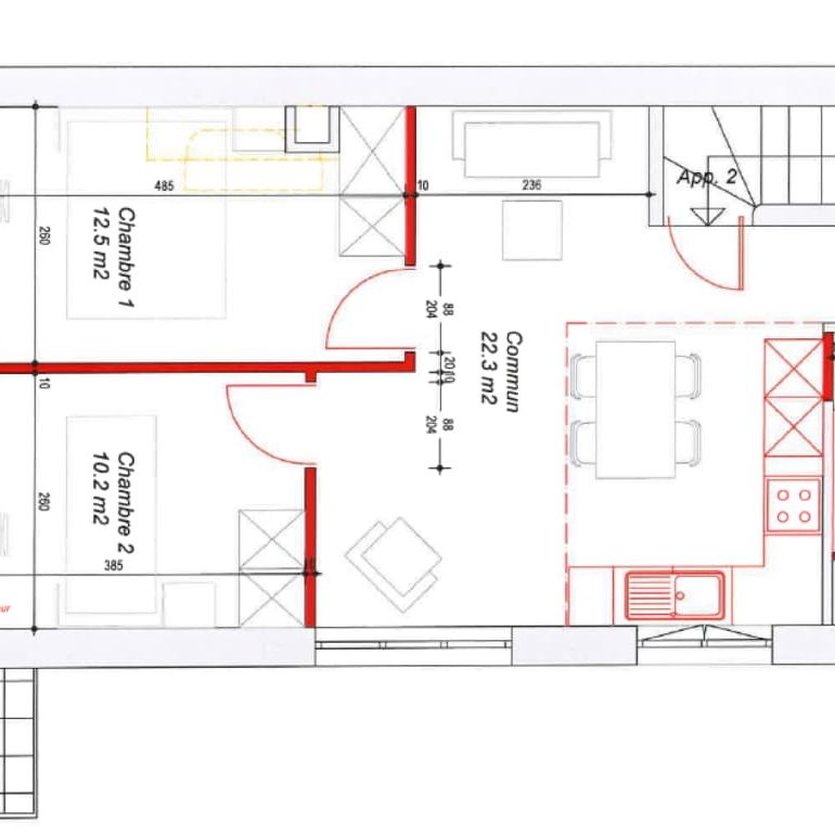 3.5 Zimmer, 87 m² - Photo 1