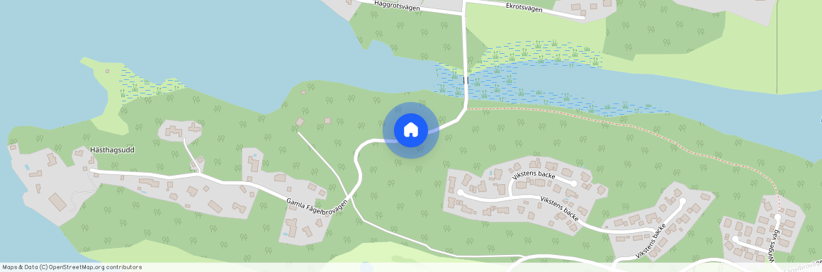 Gamla Fågelbrovägen, Värmdö