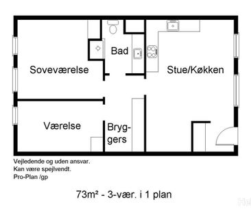 Lys 3-værelses lejlighed i Vestbjerg fra 2008 - Foto 1