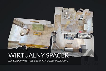 Piękne, dwupokojowe i wyposażone mieszkanie na os. Stałym w Jaworznie do wynajęcia | Spacer 3D - Photo 5