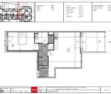 SANS FRAIS D'AGENCE - Neuf - Logement Type T2 - Résidence Les Trois... - Photo 2