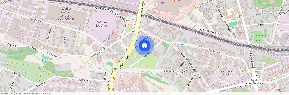 ul. Krucza, Centrum, Zielona Góra, lubuskie