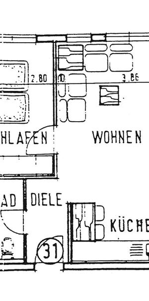 2-Raum-Wohnung, 45,2 m² im 1. OG, ruhige Lage in Gera-Aga - Photo 1