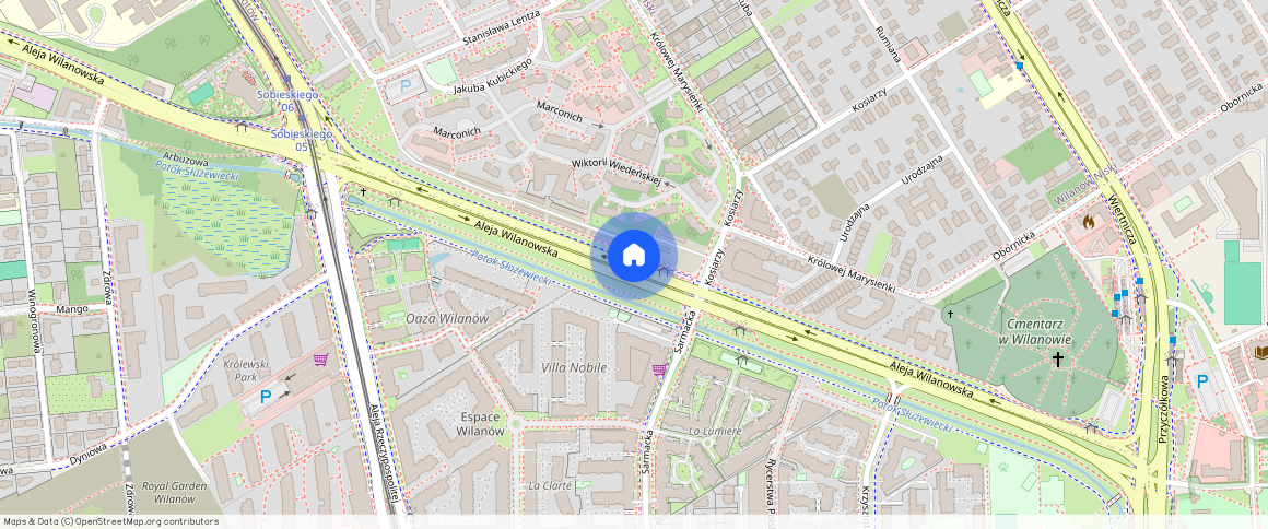 aleja Wilanowska, Wilanów, Warszawa