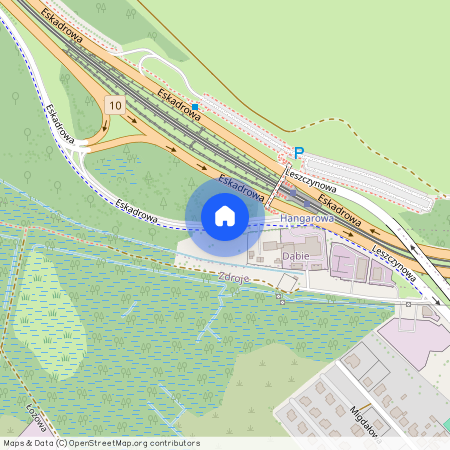 ul. Eskadrowa, Dąbie, Prawobrzeże, Szczecin, zachodniopomorskie