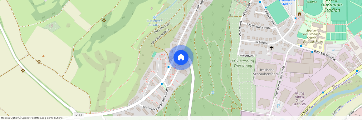 Graf-von-Stauffenberg-Str. 1c, (Stadtwald), 35037 Marburg, Hessen
