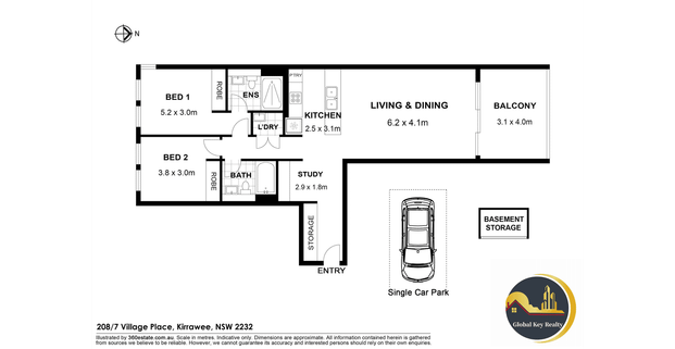 North Facing Spacious Apartment With City View - Photo 1