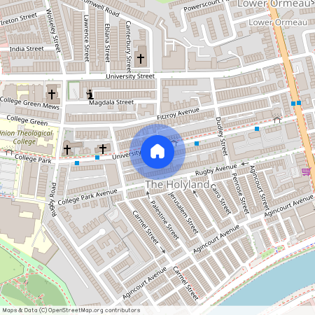 Great Apartment, 93a University Avenue, Queens Quarter, Belfast, BT7 1GX