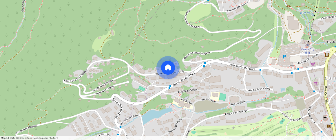 Route du Pont du Diable, Crans-Montana