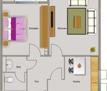 Bezugsfertige Wohnung - Einfach Möbel rein und Füße hoch! - Foto 1