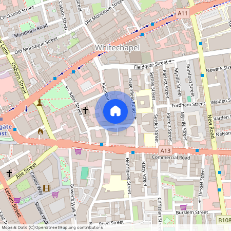 Plumbers Row, Aldgate, E1, London