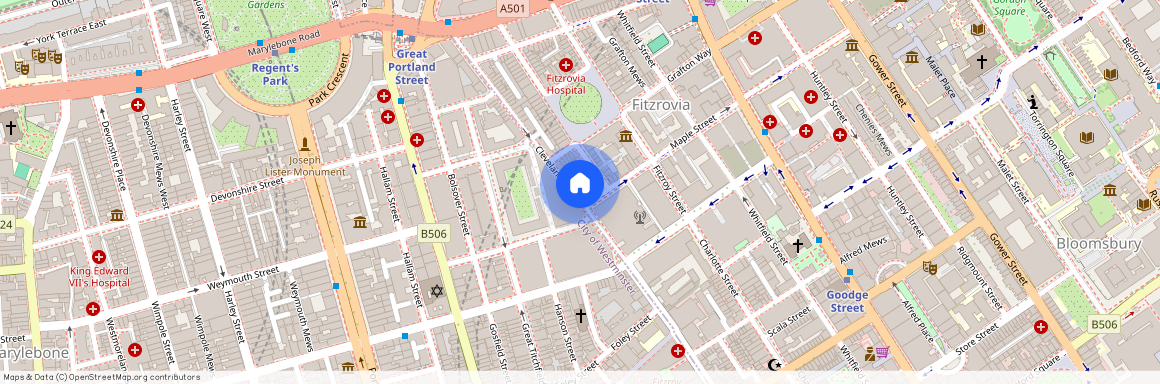 Cleveland Street, Fitzrovia, W1