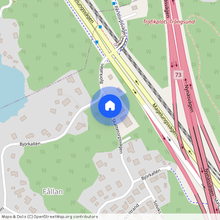 Björkallén, Trångsund