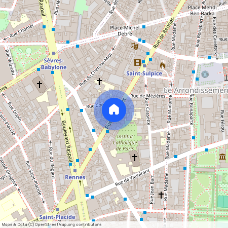 Appartement à louer rue de Rennes, Paris 6ème